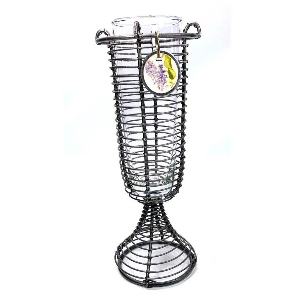 Hallmark Marjolein Bastin Wire &‎ Glass Vase At Home Collection 9